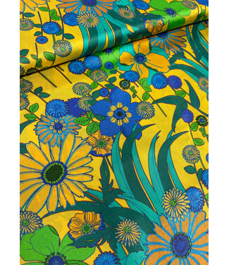 Marylene Madou flowers - yellow - beautiful satin viscose