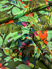 Marylene Madou green flower field - beautiful satin viscose