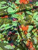 Marylene Madou green flower field - beautiful satin viscose