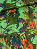Marylene Madou green flower field - beautiful satin viscose