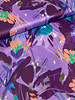 Marylene Madou Violet flower field - beautiful satin viscose