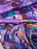 Marylene Madou Violet flower field - beautiful satin viscose