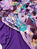 Marylene Madou Violet flower field - beautiful satin viscose