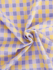 Katia fabrics violet  & yellow vicky gingham - katoen