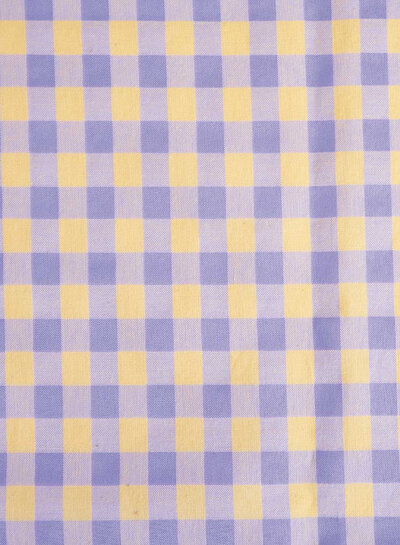 Katia fabrics violet  & yellow vicky gingham - katoen