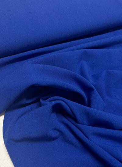 Madeline cobalt blue - Italian crepe - medium weight