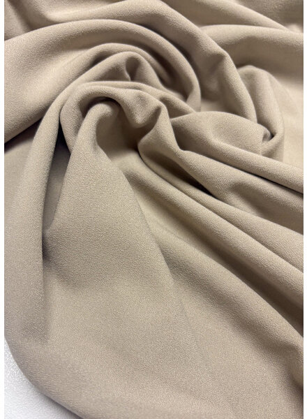 Madeline sand-colored - Italian crepe - medium weight