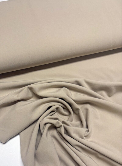 Madeline sand-colored - Italian crepe - medium weight