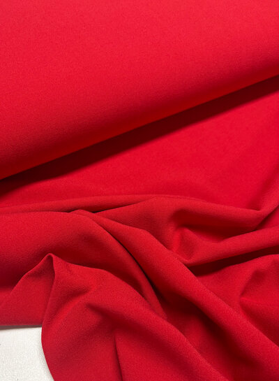 Rood - Italiaanse crepe - middelzwaar