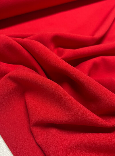 Rood - Italiaanse crepe - middelzwaar