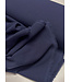 marineblauw - Italiaanse crepe - middelzwaar
