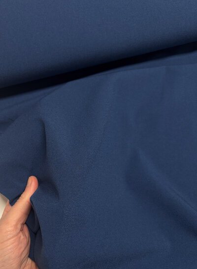 denim blue - Italian crepe - medium weight
