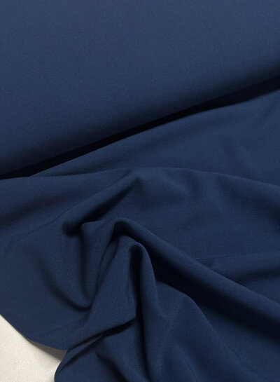 denim blue - Italian crepe - medium weight