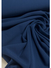 denimblauw - Italiaanse crepe - middelzwaar