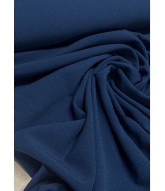 denim blue - Italian crepe - medium weight