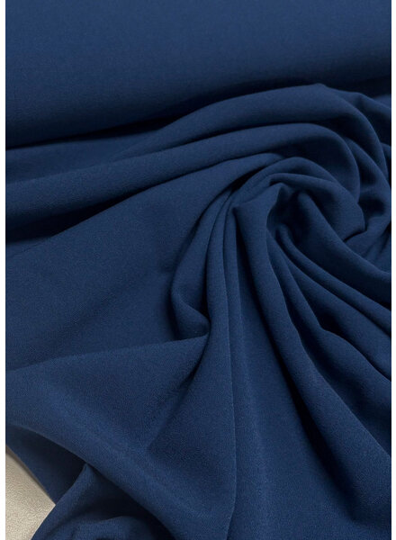 denim blue - Italian crepe - medium weight