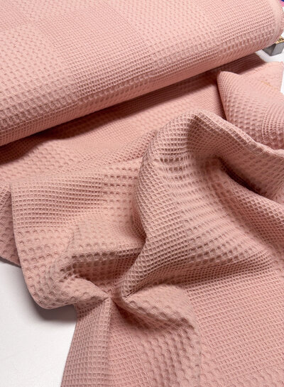 Katia fabrics make up pink - waffle cotton