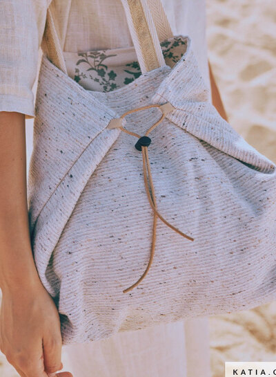 Katia fabrics natural tweed recycled canvas