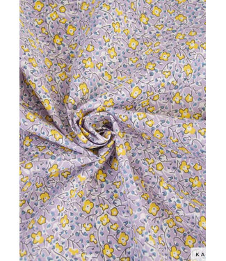 Katia fabrics sun & lilac flowers - poplin cotton