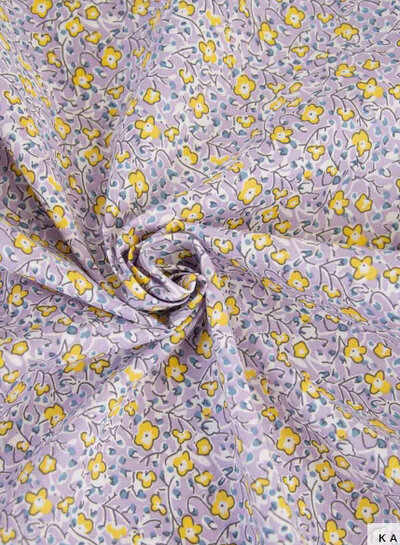 Katia fabrics sun & lilac flowers - poplin katoen