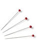Glass head pins - extra fine - 35 * 0.4mm - 5gr (about 100 pieces)