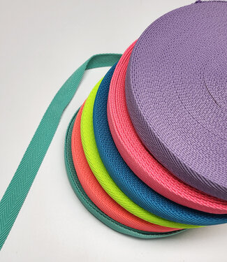 Katia fabrics tassenband 30 mm in 6 neon kleuren