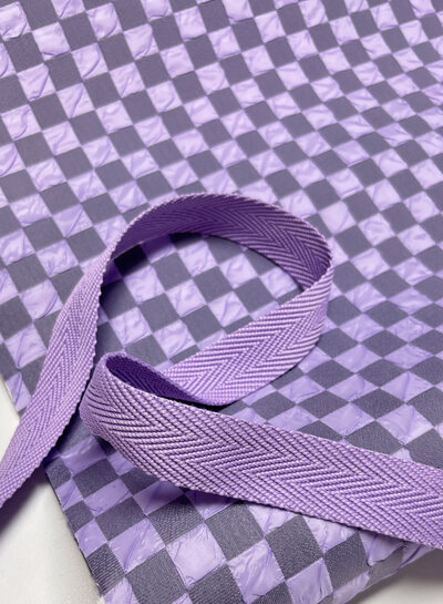 Katia fabrics lilac - bubble schaak bord - stof voor tassen