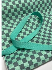 Katia fabrics mint - bubble chess board - fabric for bags