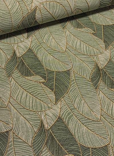 Madeline green leaves - gobelin - canvas