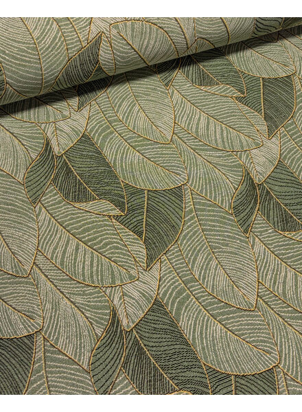 Madeline green leaves - gobelin - canvas