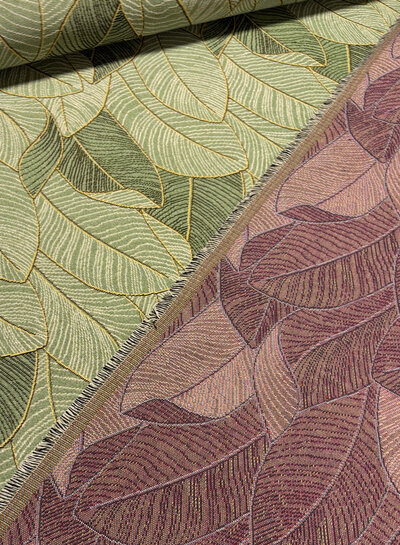 Madeline green leaves - gobelin - canvas