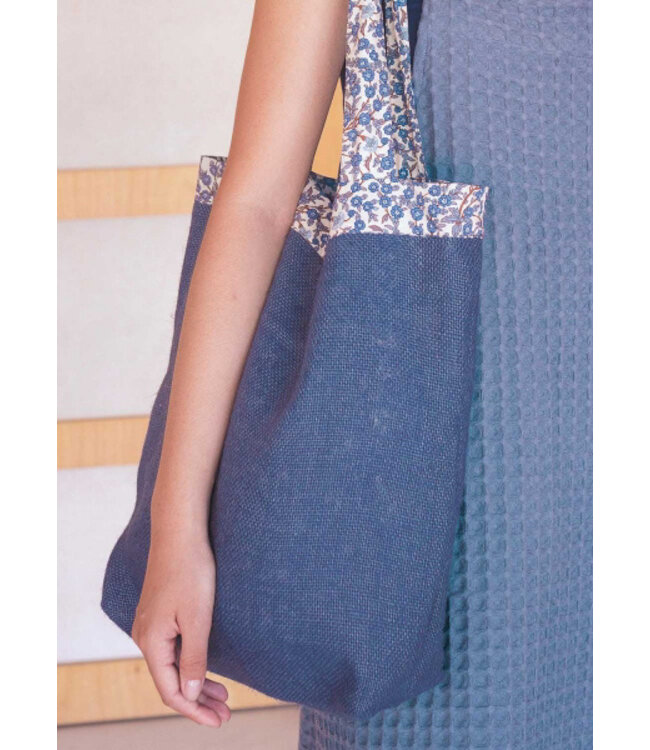 Katia fabrics 100% Jute - jeansblauw