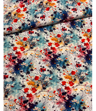 fall flowers - viscose