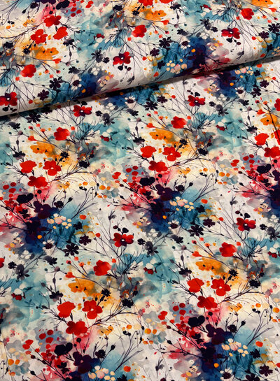 fall flowers - viscose