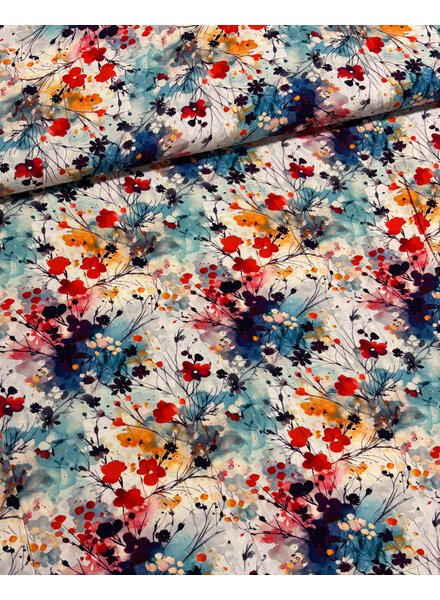 fall flowers - viscose