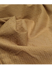 Madeline katoen voile met fijne textuur - camel