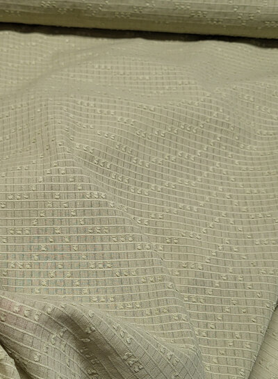 Madeline cotton voile with fine texture - soft green