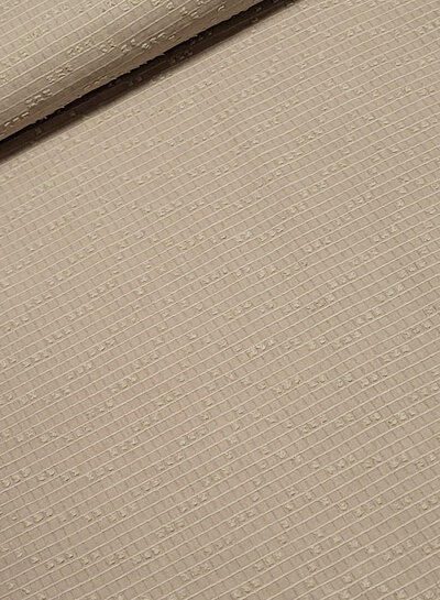 Madeline katoen voile met fijne textuur - zand