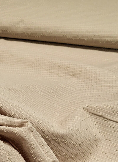Madeline cotton voile with fine texture – sand