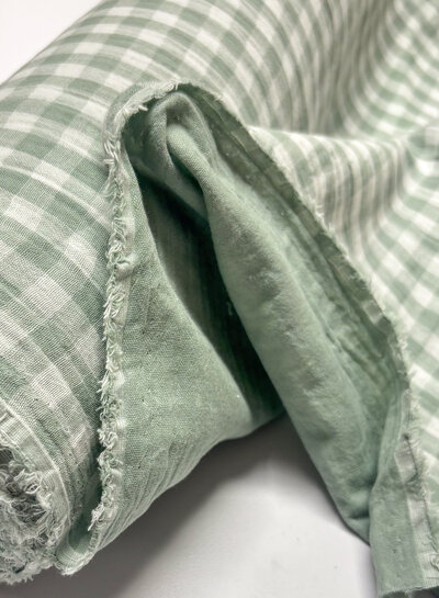 Madeline vichy tetra - double face - groen