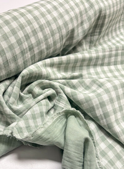 Madeline vichy tetra - double face - groen