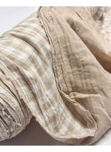 Madeline vichy tetra - double face - beige