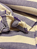 purple broad stripes - tetra double gauze