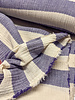 purple broad stripes - tetra double gauze