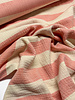pink wide stripes - tetra double gauze