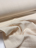 nude linen cotton mix double gauze / plain tetra
