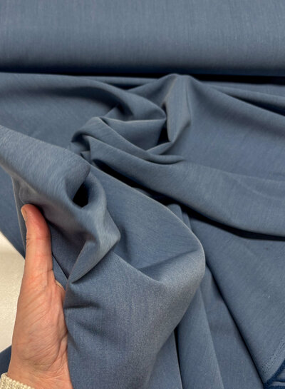 Signature signature gabardine twill - vergrijsd denimblauw