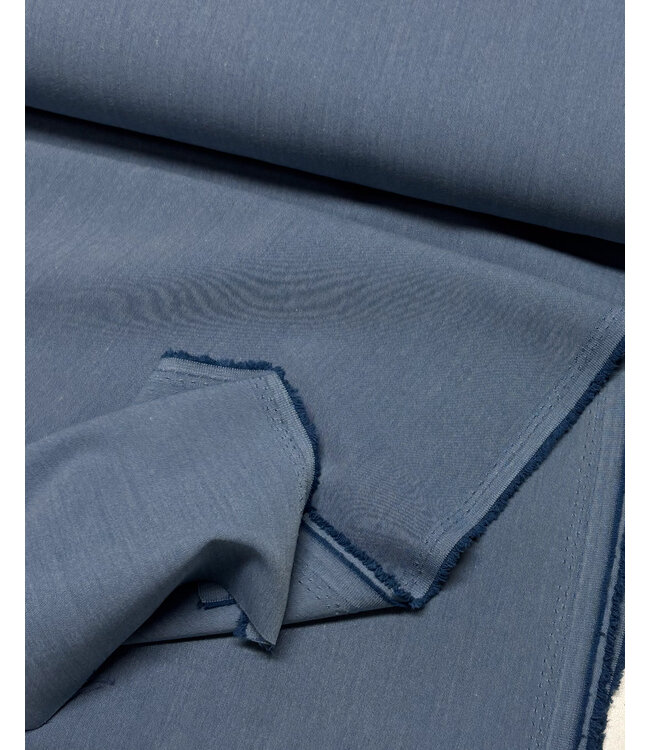 Signature signature gabardine twill - vergrijsd denimblauw