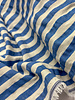 Madeline seersucker verticale strepen - blauw