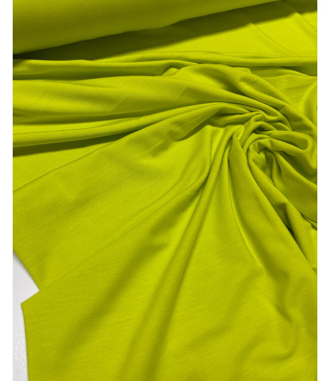 Madeline chartreuze geel -  bamboe tricot